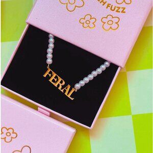 NEW WITH TAGS FERAL Pearl Necklace